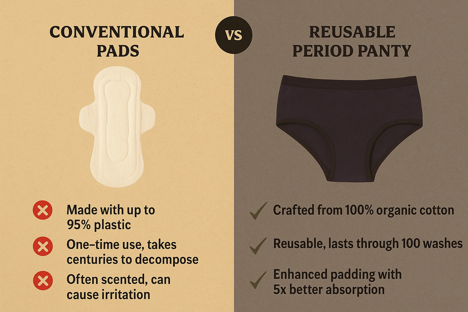 Menstrual Care Panty For Women Re Usable - Grace Aura Store