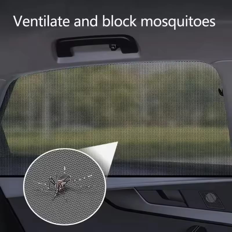 Car Rear Side Window Sunshade UV Protect Shield Mesh, Prevent Mosquito, Sunshine, Privacy Protection, Foldable Curtain - Grace Aura Store