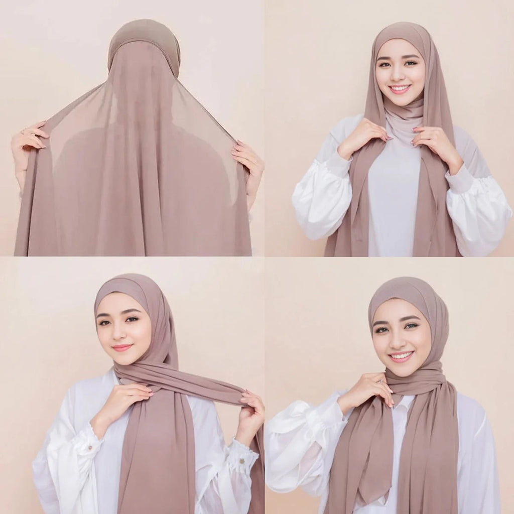 Instant Hijab & Inner Cap Attached Ready To Wear - Grace Aura Store
