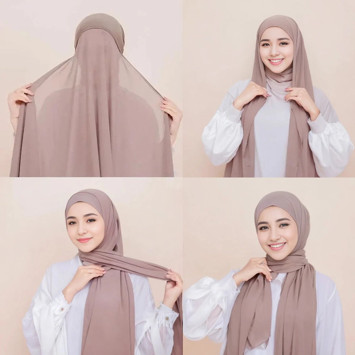 Instant Hijab & Inner Cap Attached Ready To Wear - Grace Aura Store