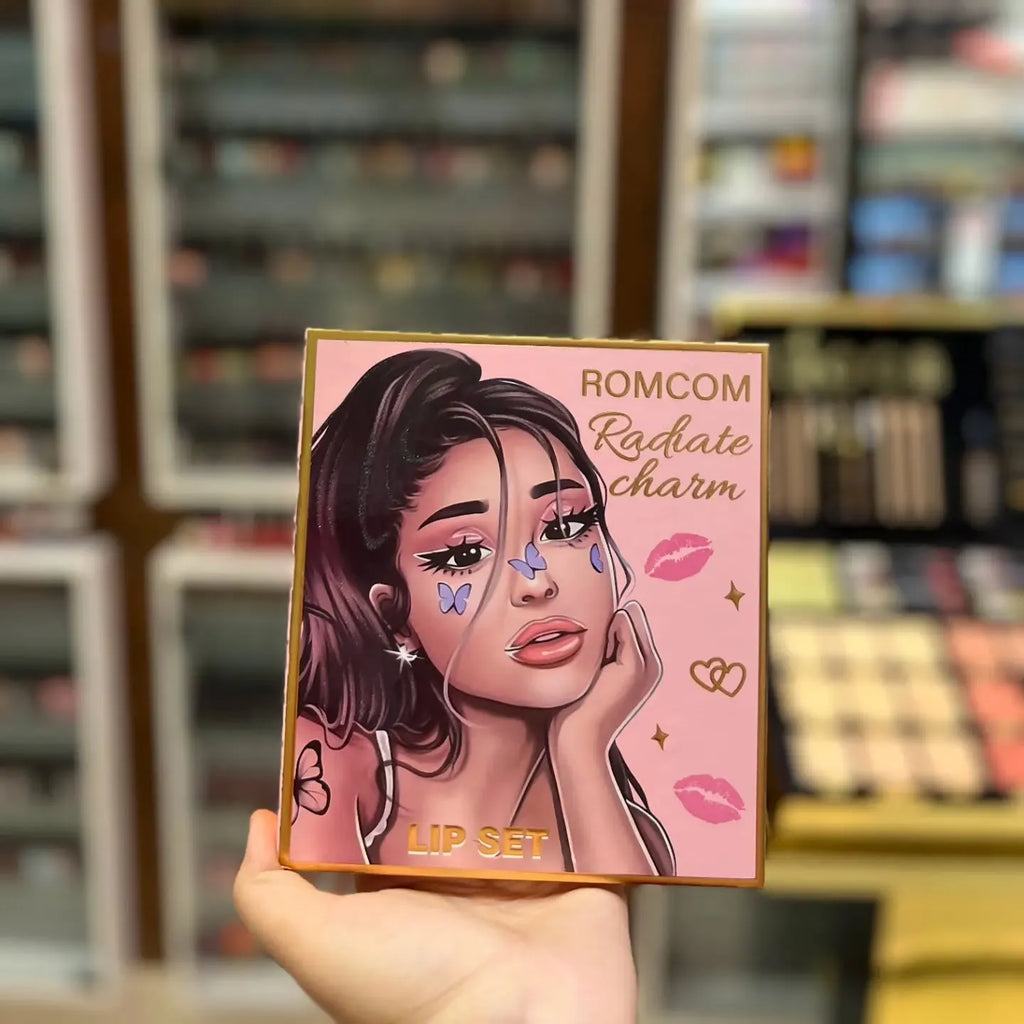 ROMCOM Imported 12 in 1 Nude Matte Ariana Grande Liquid Lipstick Makeup Set Long Lasting Durable Lip Gloss Beauty Cosmetics Set Labial - Grace Aura Store