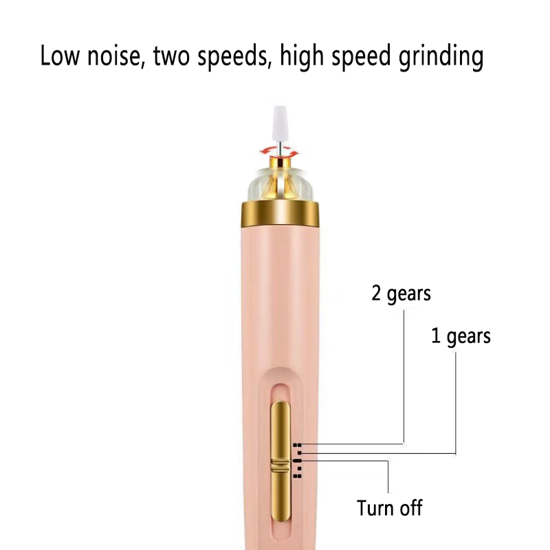 Electric Nail Drill Sander Machine Manicure Pen Gel Polish Remove Pedicure Tools USB With LED Light Nail Art Equipment Set And Rechargeable - Grace Aura Store