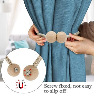Pack Of 2 Magnetic Curtain Tieback for Curtains / Curtains Holder Curtain - Grace Aura Store