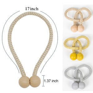 Pack Of 2 Magnetic Curtain Tieback for Curtains / Curtains Holder Curtain - Grace Aura Store