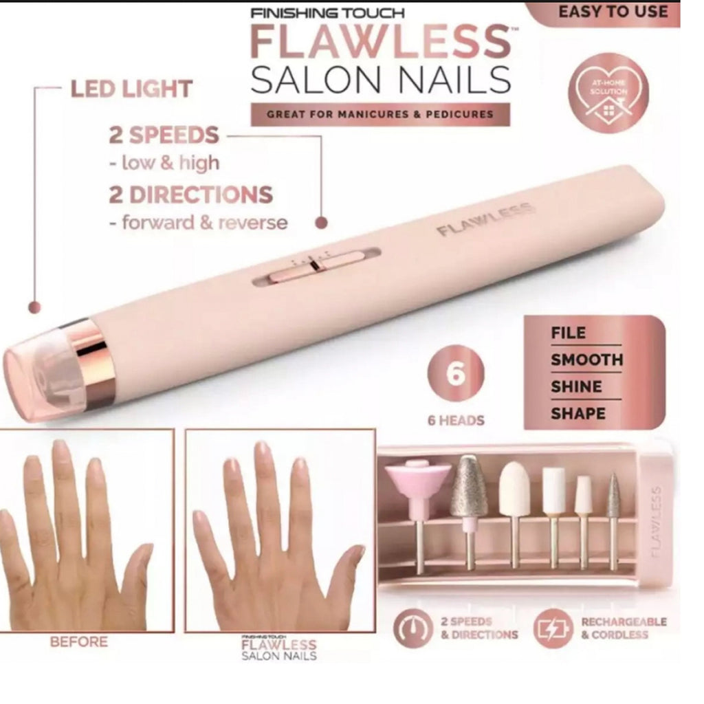 Electric Nail Drill Sander Machine Manicure Pen Gel Polish Remove Pedicure Tools USB With LED Light Nail Art Equipment Set And Rechargeable - Grace Aura Store